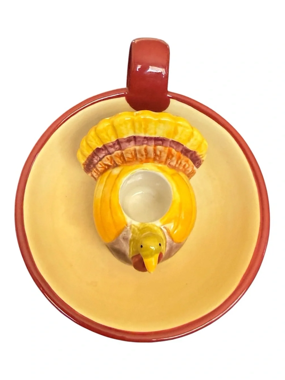 Debbie Mumm for Jo-Ann Ceramic Turkey Candle Holder